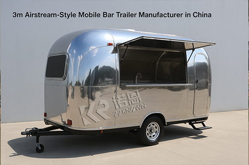 Airstredam-style feaveaʻi bar trailer