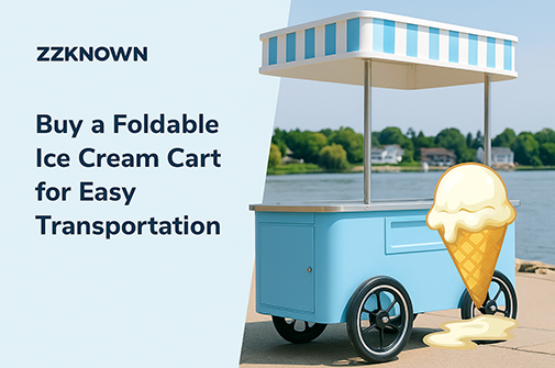 Buy a Foldable Ice Cream Cart for Easy Transportation