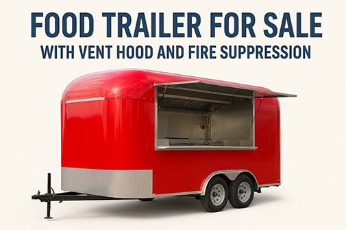 Voedseltrailer te koop met roestvrijstalen keuken