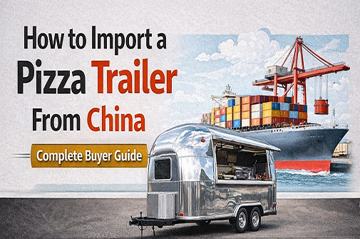 Wéi Import e Pizza Trailer aus China