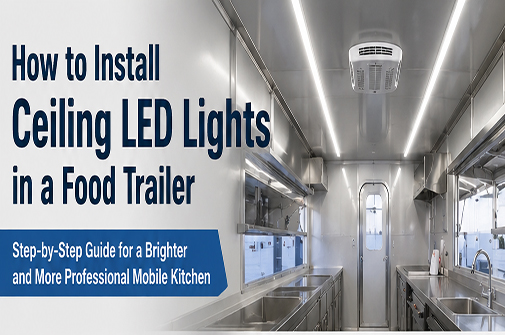 How to Install Ceiling LED Lights in a Food Trailer