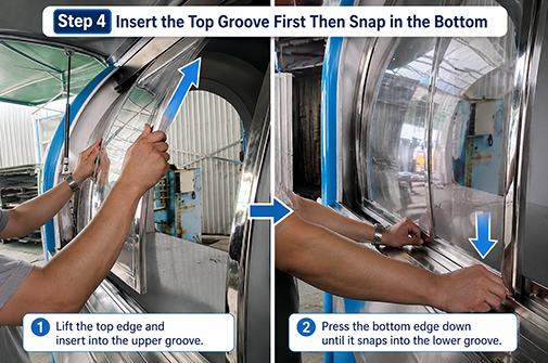 How to Install Sliding Windows on a Round roof food trailer