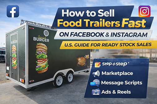 How to sell food trailers fast on Facebook and Instagram, U.S. ready stock food trailer sales guide