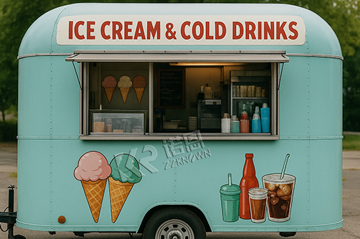 Ice Cream & Cold Drinks Trailer