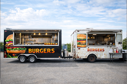 Facebook と Instagram で食品トレーラーを素早く販売する方法、米国の既製在庫食品トレーラー販売ガイド