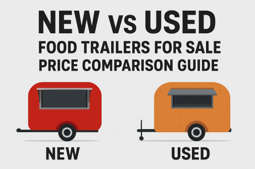 Treler makanan yang digunakan vs baru untuk dijual