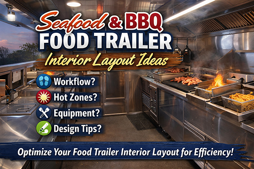 Seafood BBQ Food Trailer Interior Layout