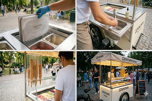 ice cream cart accessories
