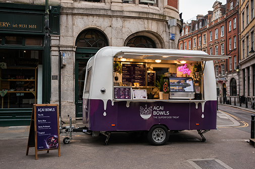 import acai food trailer