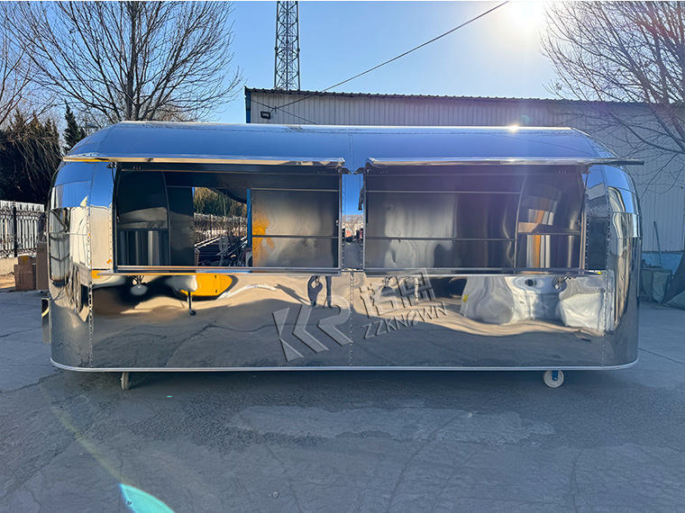 vintage Airstream food trailer renovation