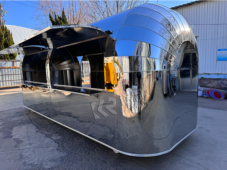 vintage Airstream food trailer renovation