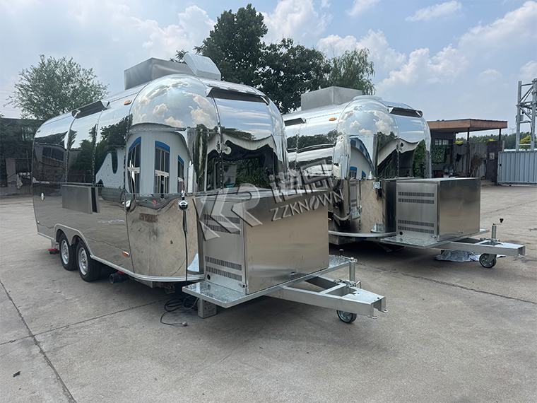 Real ZZKNOWN KN-QF500 mobile dessert trailer configuration