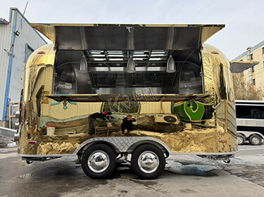 Golden Stainless Steel Airstream Catering Trailer хүнсний фургон зарна