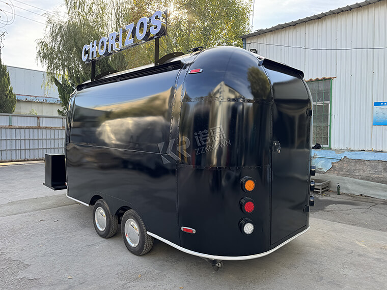 4m / 13.1ft Black Stainless Steel Spray Pente Airstream Chorizos Food Truck