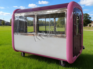 Curved Cube Food Trailer for Sale