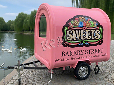 Ice Cream Kiosk Food Truck Trailer