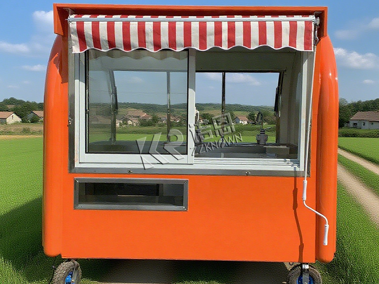 Compact Mobile Snack Cart for Sale