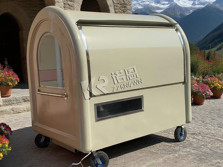 Compact Mobile Snack Cart for Sale