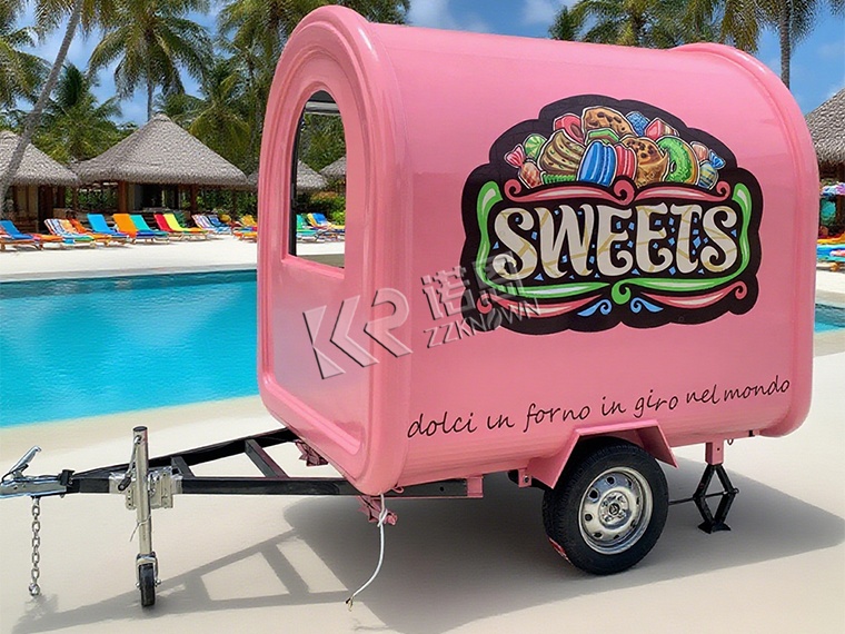 Ice Cream Kiosk Food Truck Trailer