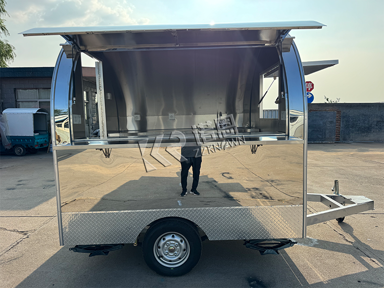 stainless steel food trailer