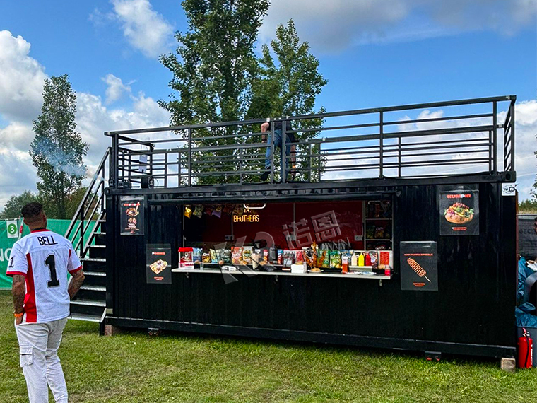 double deck container restaurant