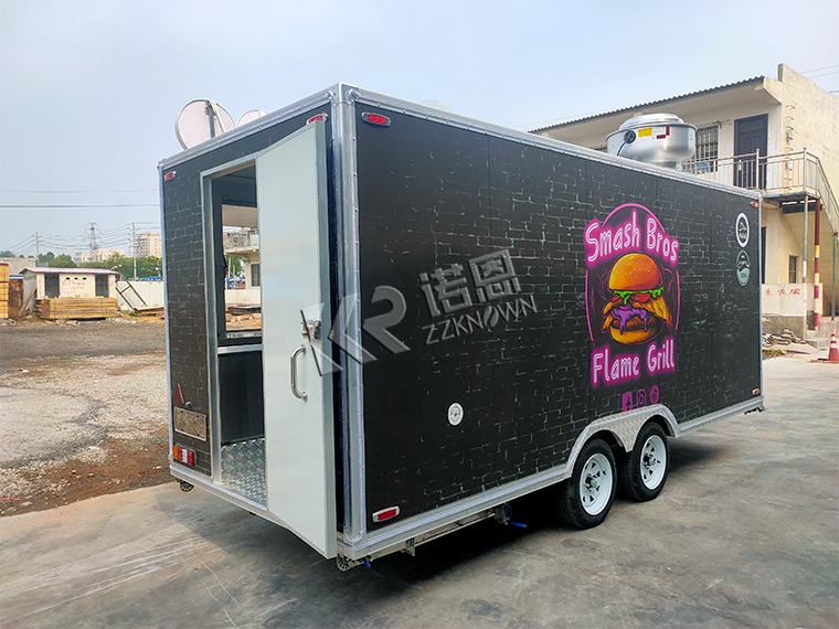 16ft Black Concession Food Trailer for Sale