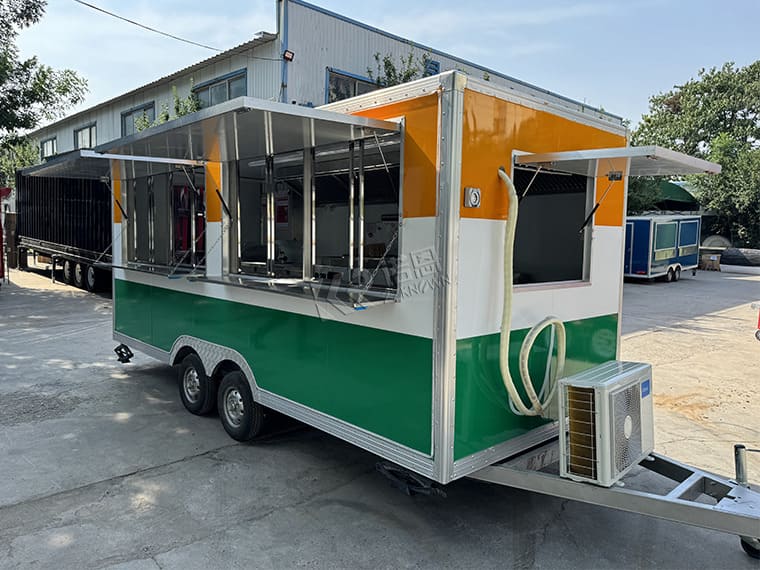 Customized Various Colors Catering Food Trucks Trailer For Sale