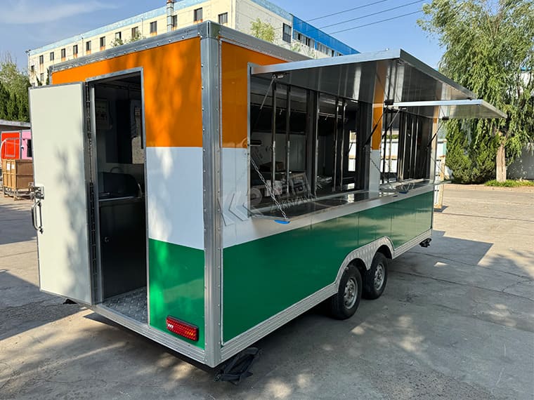 Customized Various Colors Catering Food Trucks Trailer For Sale