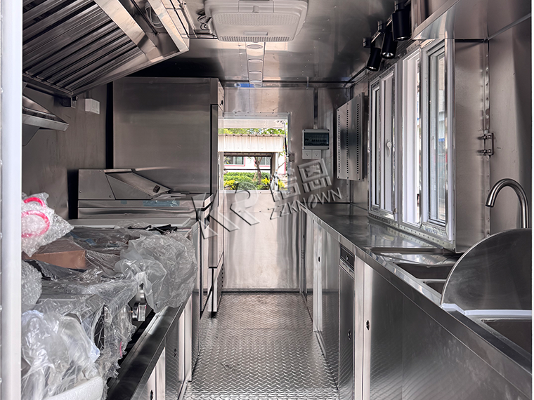 Square Food Trailer
