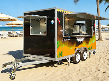 mobile catering trailer built for UK market