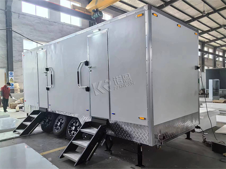 Deluxe Decorating 2 Station Portable Restrooms Trailers
