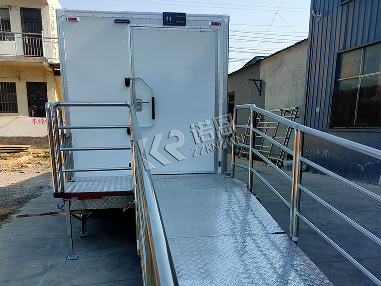 mobile disabled toilet trailer