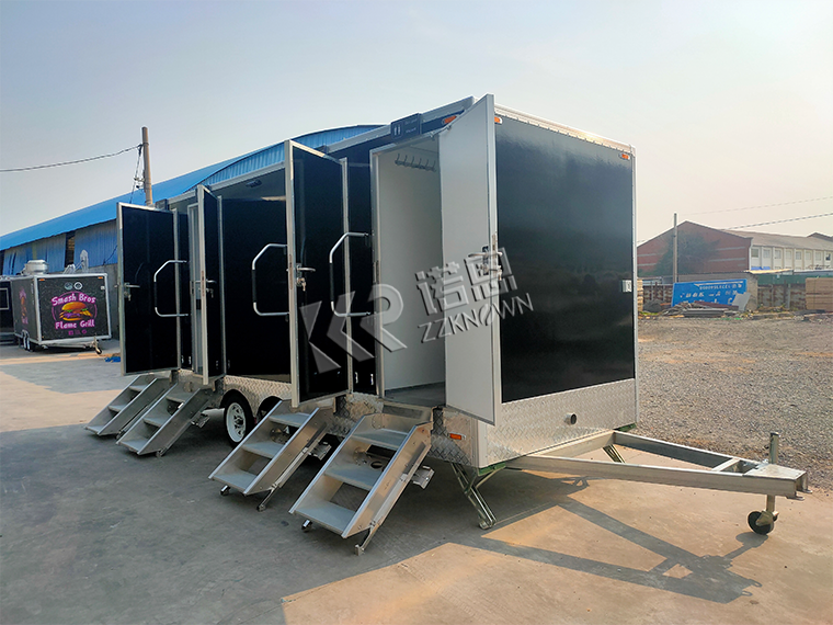 outdoor bathroom trailer