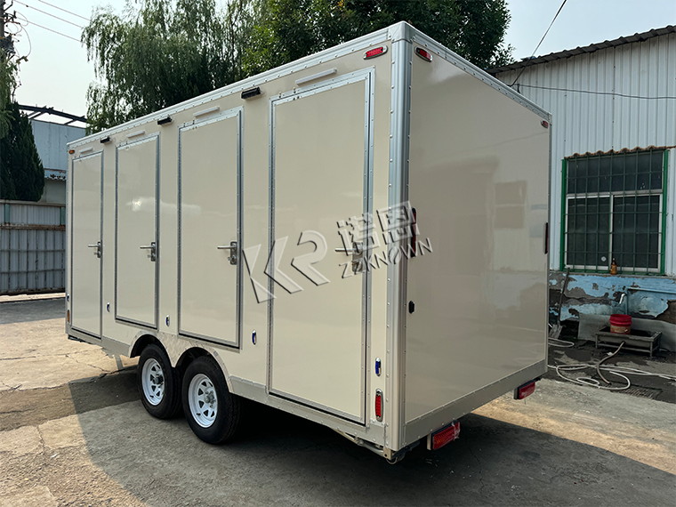 construction site toilet trailer