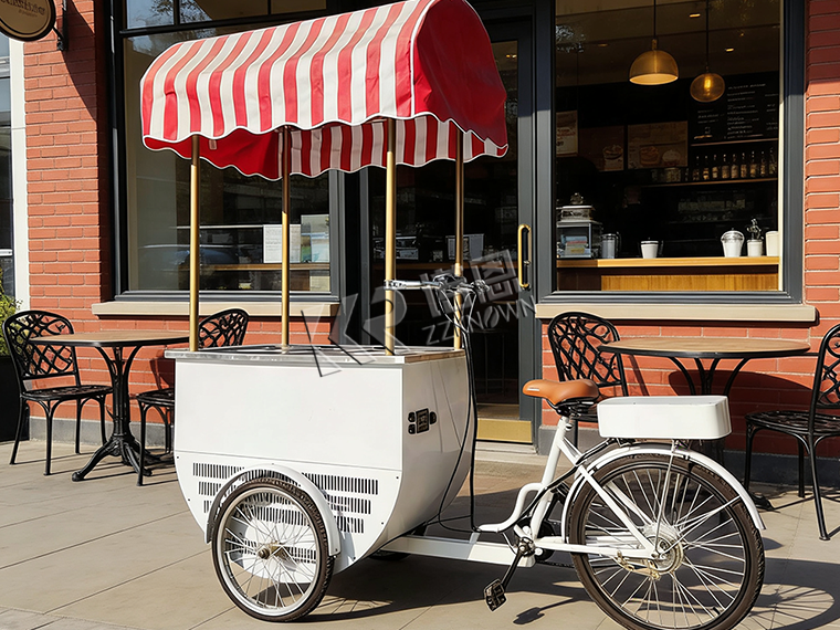 ice cream freezer on wheels