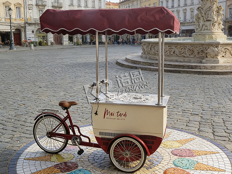bicycle ice cream cart