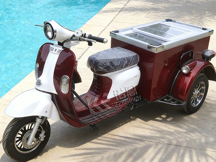 Electric Cargo Tricycle with Freezer