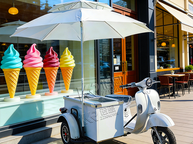 Electric Cargo Tricycle with Freezer