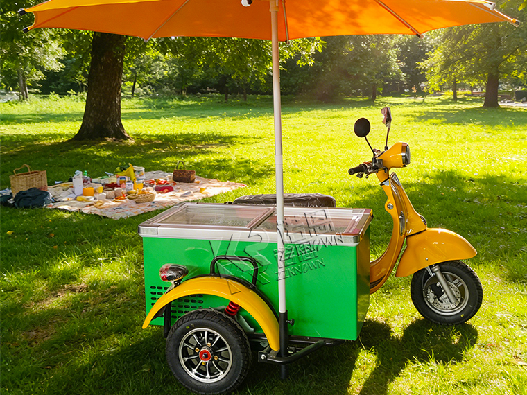 Electric Cargo Tricycle with Freezer
