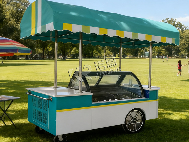 ice cream refrigerator display cabinet