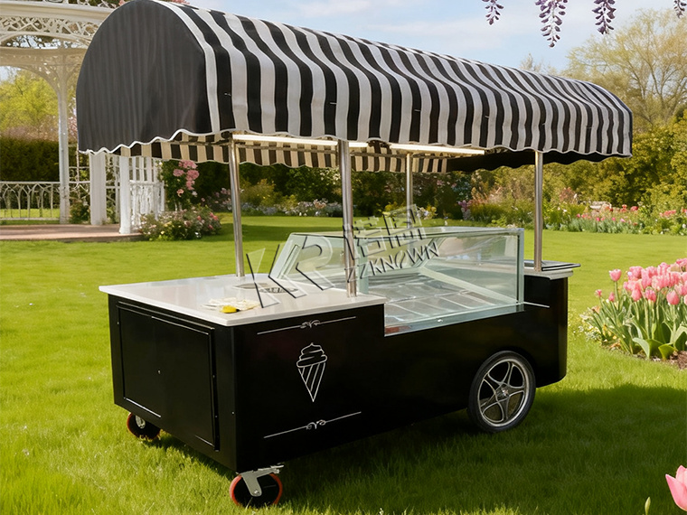 ice cream display freezer