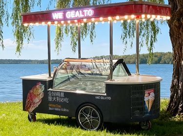 Ice Cream Refrigerator Display Cabinet Cart
