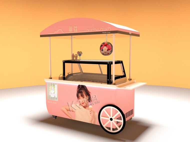 ice cream cart