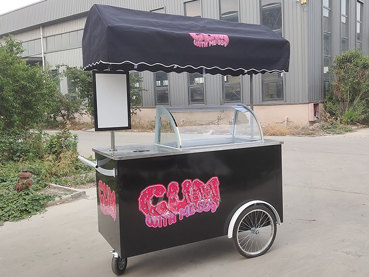 outdoor ice cream cart