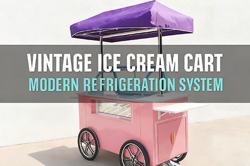 Vintage Ice Cream Carts with Modern Refrigeration
