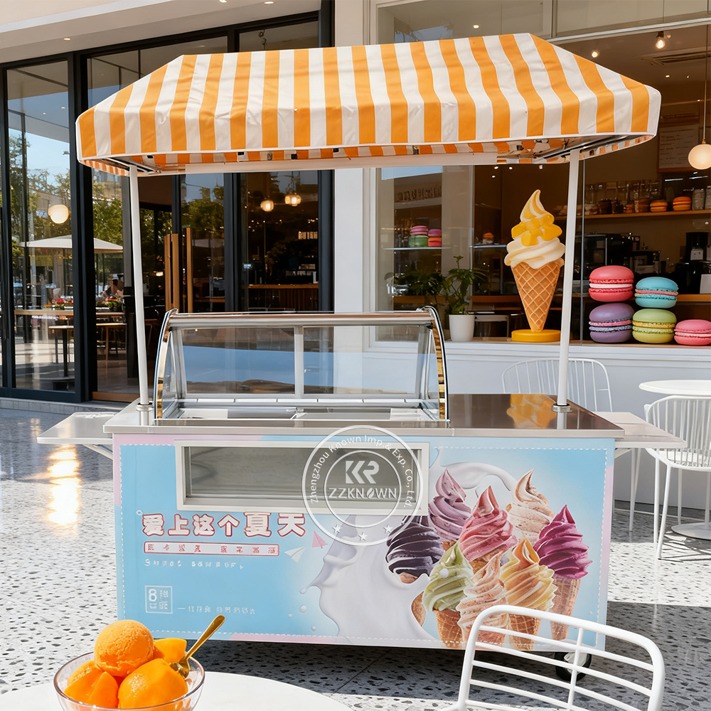 vintage ice cream cart