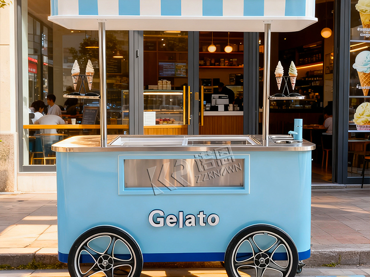 mobile ice cream trolley