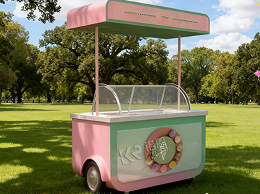 Ice Cream Cart with Display Freezer