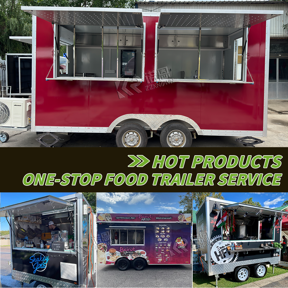 Hot-Selling 4m Red Square Food Truck for Sale – Limited Offer