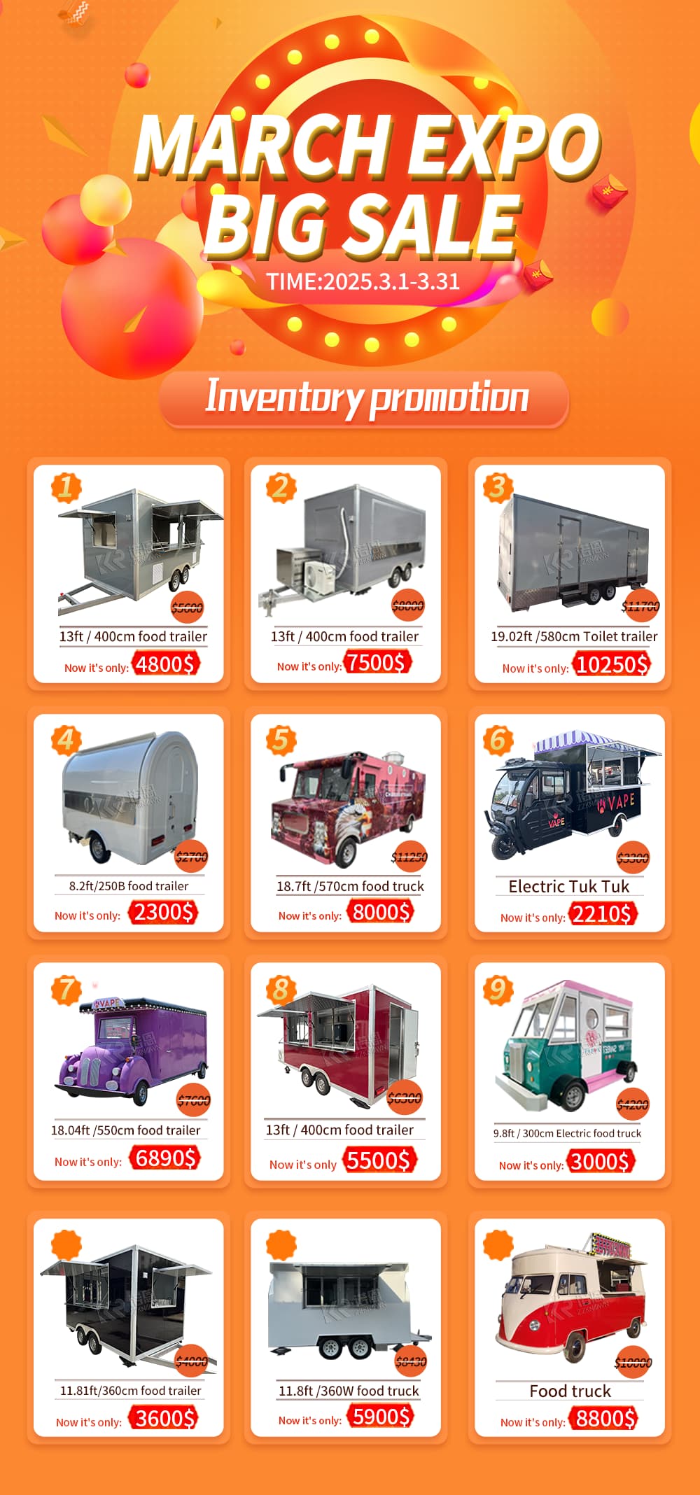 MARCH TRADE FESTIVAL Sizzling Deals on Food Trucks!
